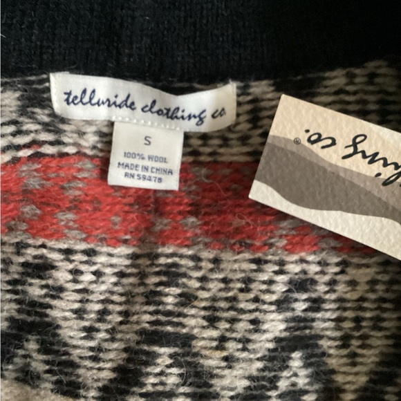 NWT Telluride Clothing Company Fair Isle Knit Cardigan Sz S wool - Picture 10 of 10